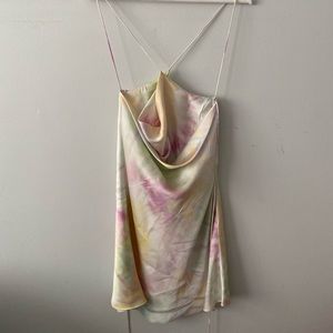 Zara tie dye mini dress